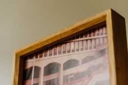 Oak Vinyl Album -Rahmen für Display, vielseitiges Musikdekor und Geschenk für Vinyl -Fans