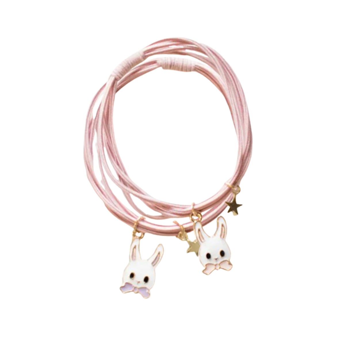 Haarelastiekjes - Bunny bands Roze