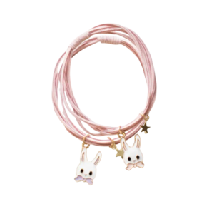 Hair elastics - Bunny bands Pink