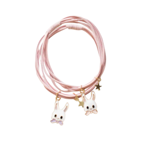 Hair elastics - Bunny bands Pink