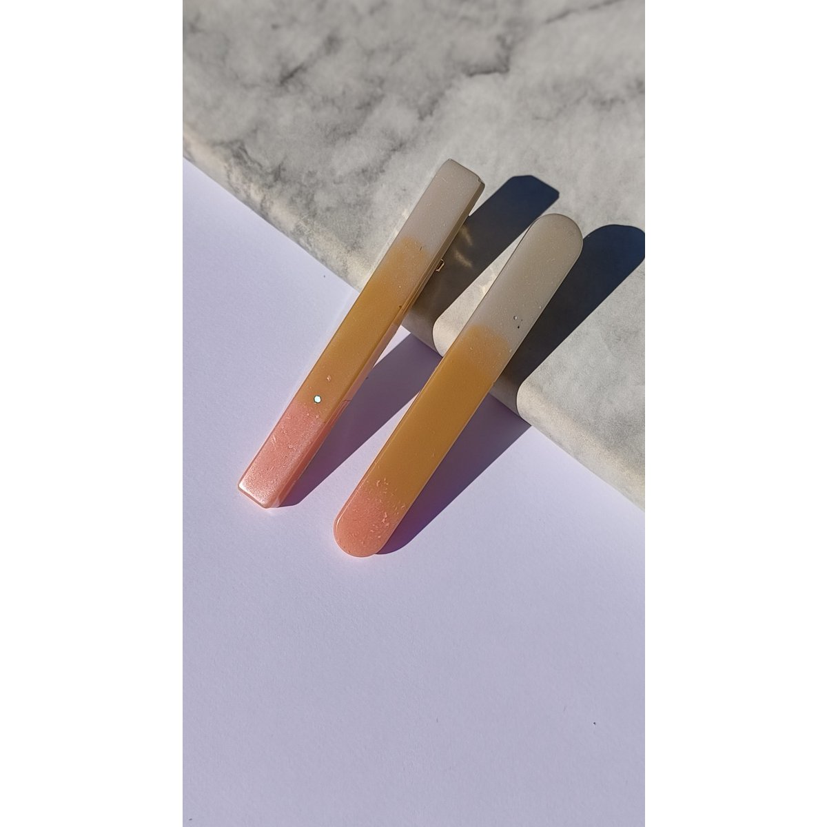 ⋒ RESIN HAIR CLIP PACK - NUDE (12 ITEMS) ⋒