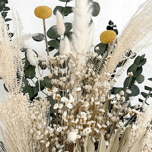 Natura - Bouquet a flusso di secco in Harmonie I Grün -Weiß