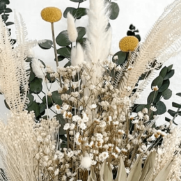 Natur - Dryflower Bouquet i Harmonie I Grün -weiß