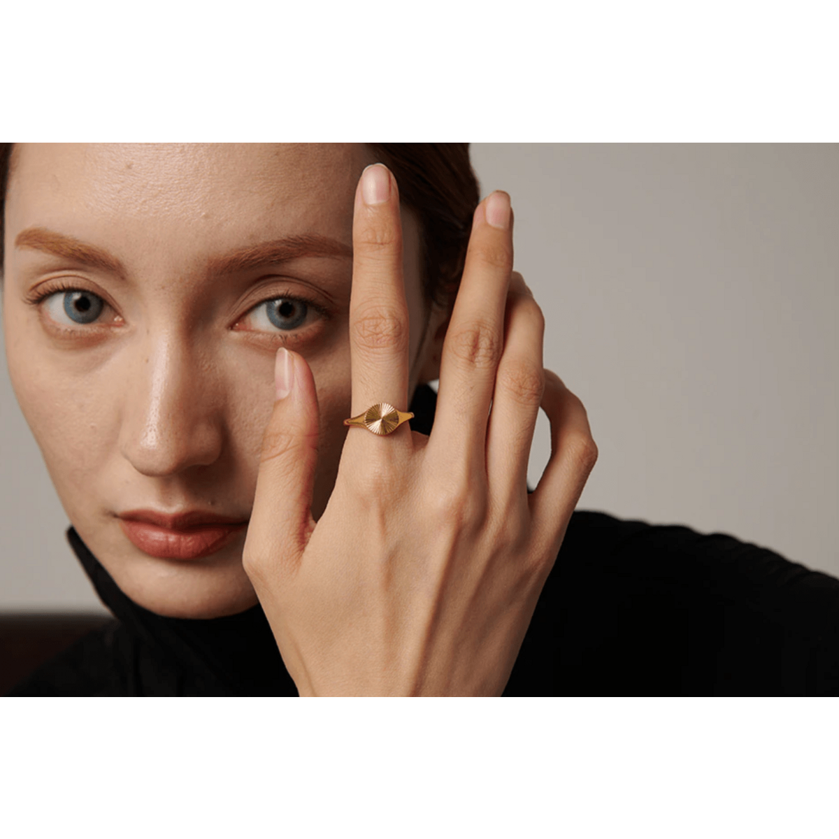 Peyton - Geometrischer Starburst-Ring