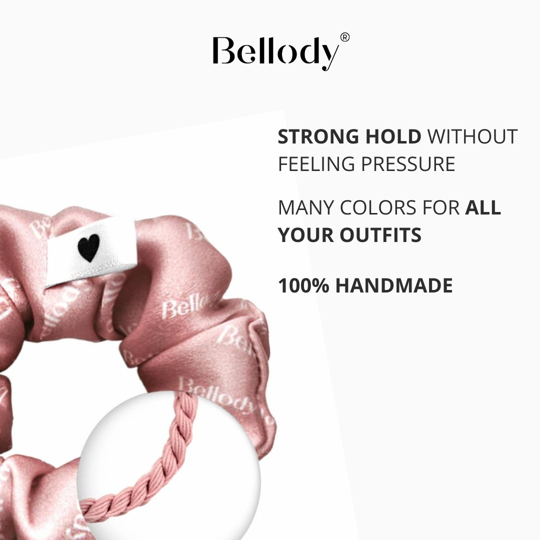 Coletero de seda rosa - Bellody® seda elegante y fijación fuerte (1 pieza)