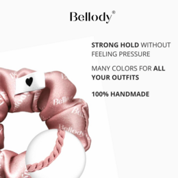 Coletero de seda rosa - Bellody® seda elegante y fijación fuerte (1 pieza)