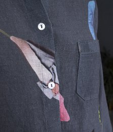 Linnen overhemd Fashionista Grijs