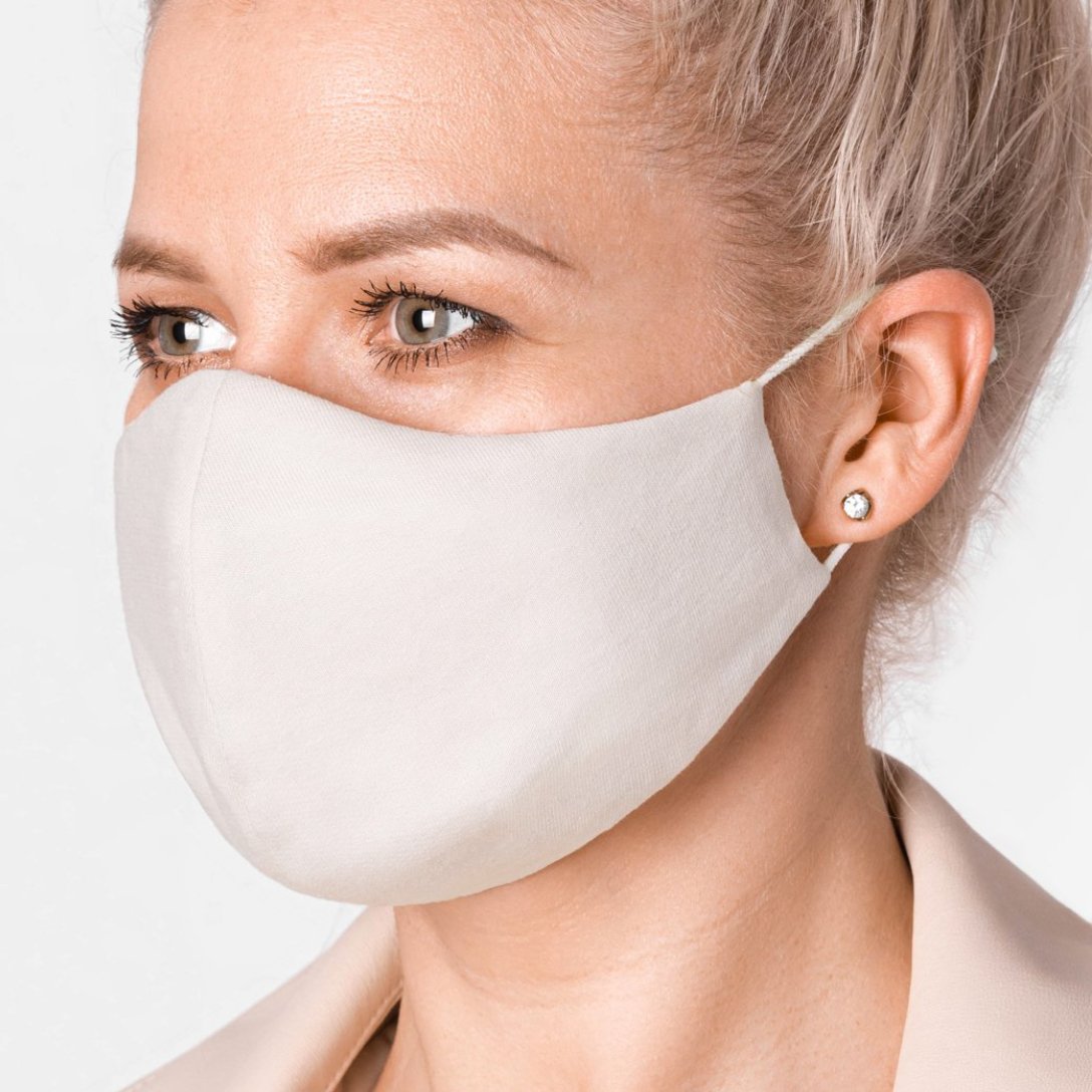 Genanvendelig ansigtsmaske - Beige