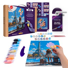 Okto Sensory 3D Air Clay und Malen nach Zahlen – Grüße aus Paris