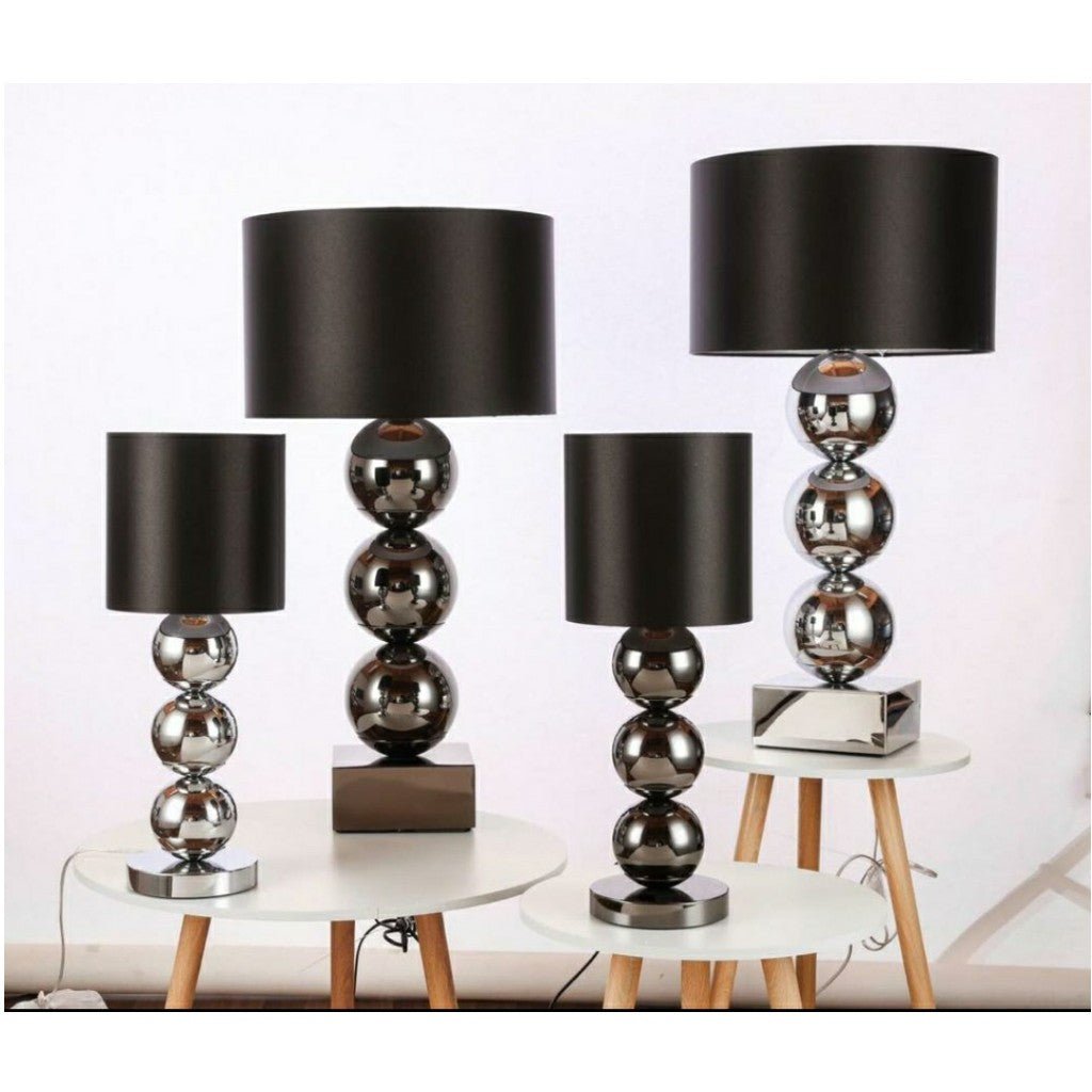 Lampe globe Base bloc Anthracite