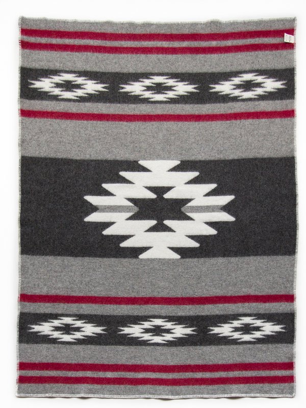 Plaid en laine CARPATHIAN - gris