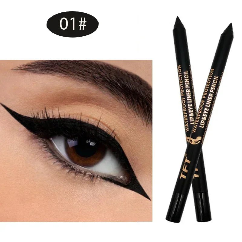 Wodoodporny eyeliner, długotrwały ołówek, kolorowy pigment, niebieski, czarny, biały, kolorowy żel do oczu, kredka do oczu, makijaż, kosmetyki do pielęgnacji oczu