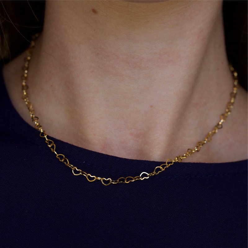 Bogufal - Linked Heart Necklace Choker