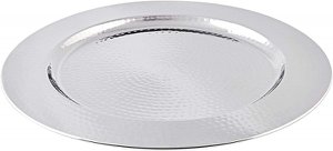 Charger plates hammered Eron set of 2 Ø 35 cm