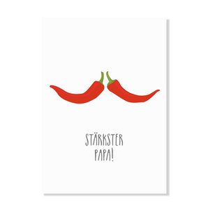 Postkarte "Stärkster Papa"