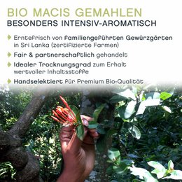 Macace malet, ØKOLOGISK, 100g