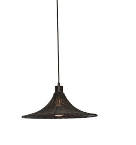Hängelampe Borabora Rattan dia.40xh.12cm S. schwarz
