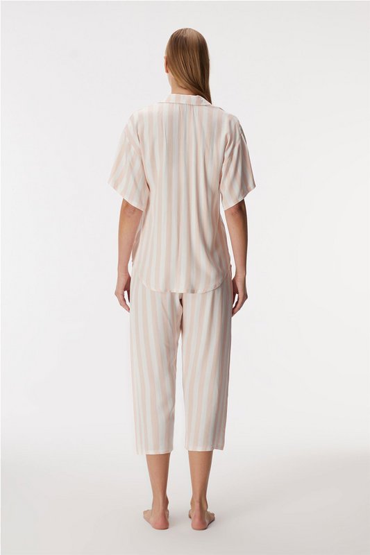 Blossom 11406 Frauen mit kurzem Ärmel und Hosen Set