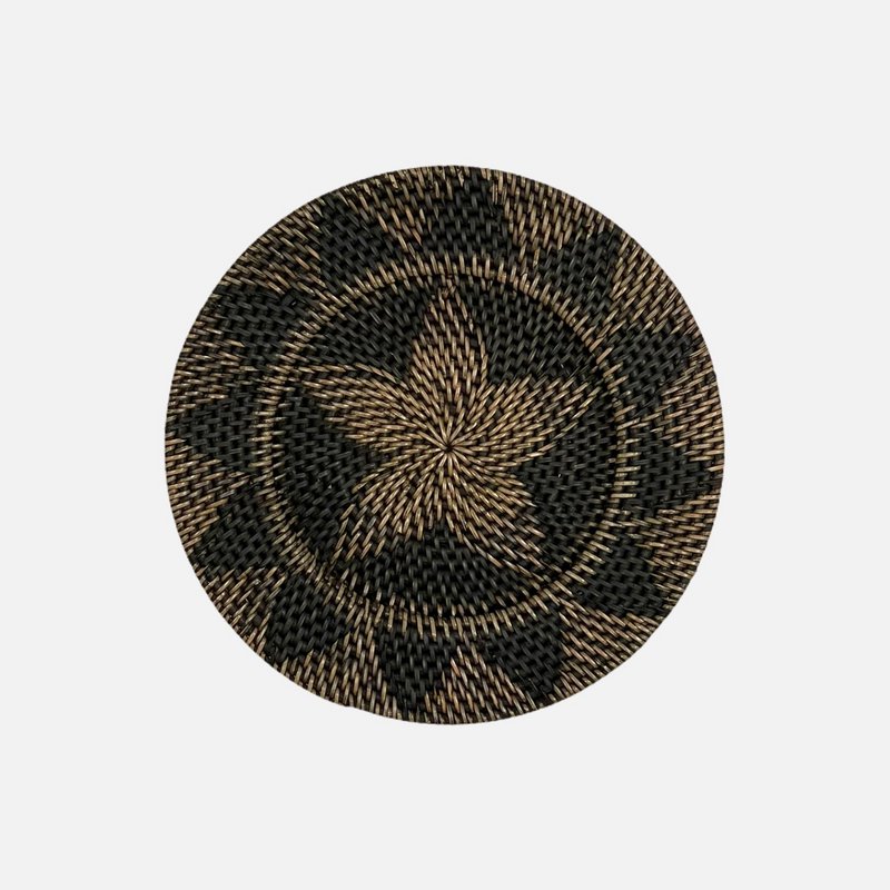 Lombok Wanddekoration Schwarz – 30 cm