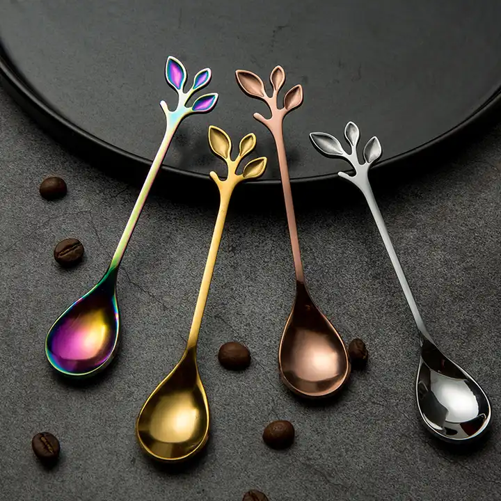 "Brin d'Olivier" spoon - For tea, coffee or desserts - 4 colors available