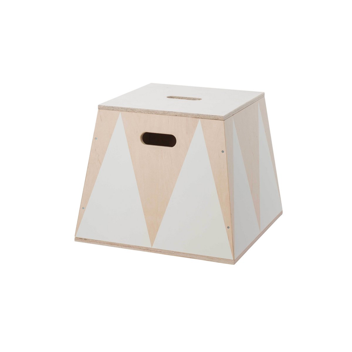 trapezbox "the roll up" weiss-Holz