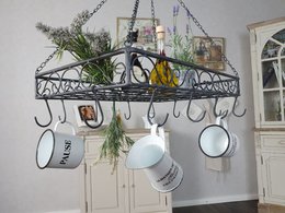 Iron pot hanger - gray 60cm
