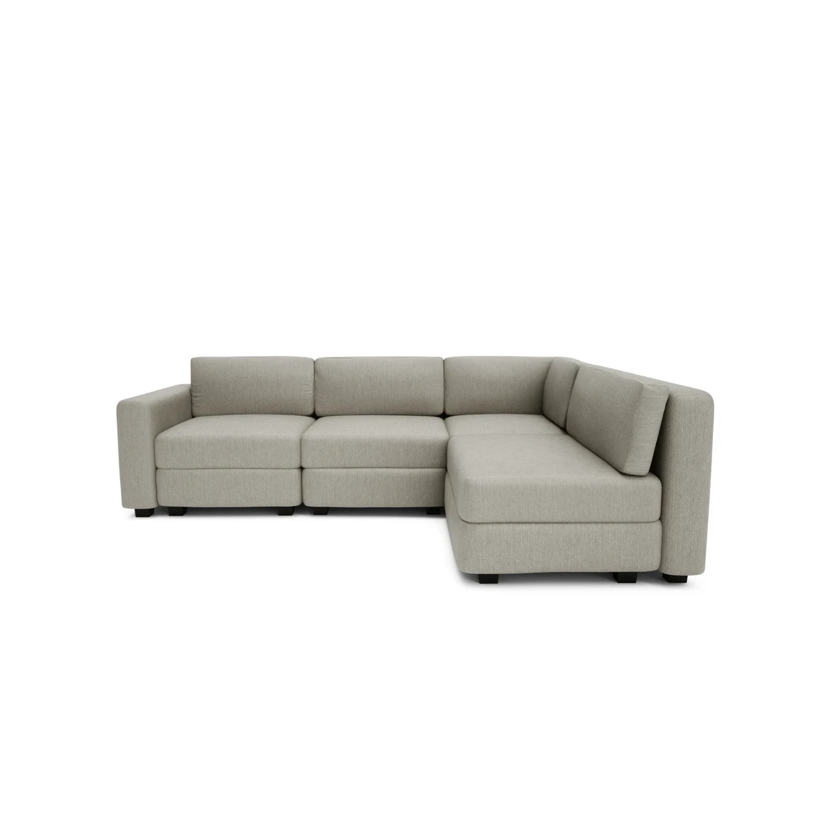 4-Seater Corner Modular Sofa GRACIA - Beige Grey