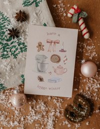 Ansichtkaart hygge winter