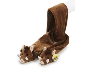 Plush wild boar scarf, 140cm