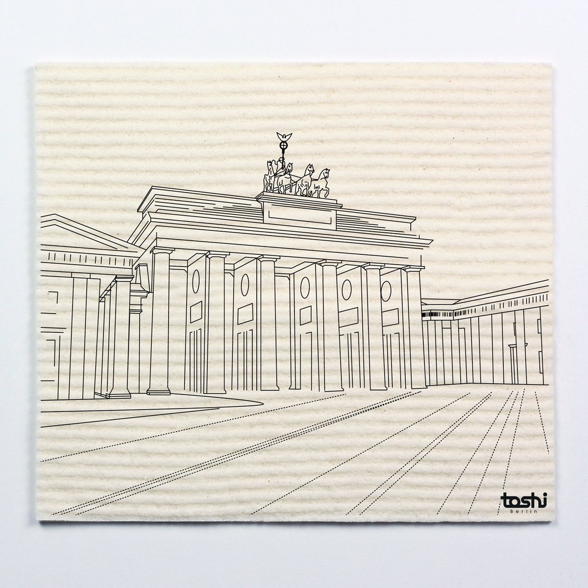 Set of 4 sponge cloths furbi: "Berlin 2"