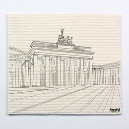 Set of 4 sponge cloths furbi: "Berlin 2"