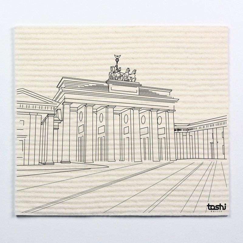 Set of 4 sponge cloths furbi: "Berlin 2"
