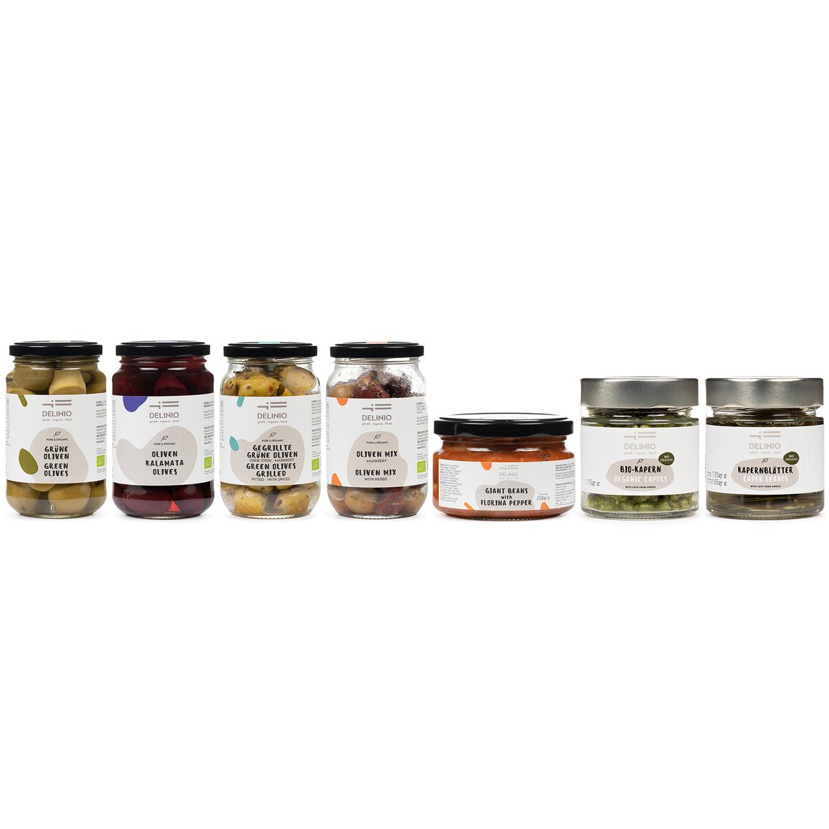 Grilled Green Organic Olives - six pack