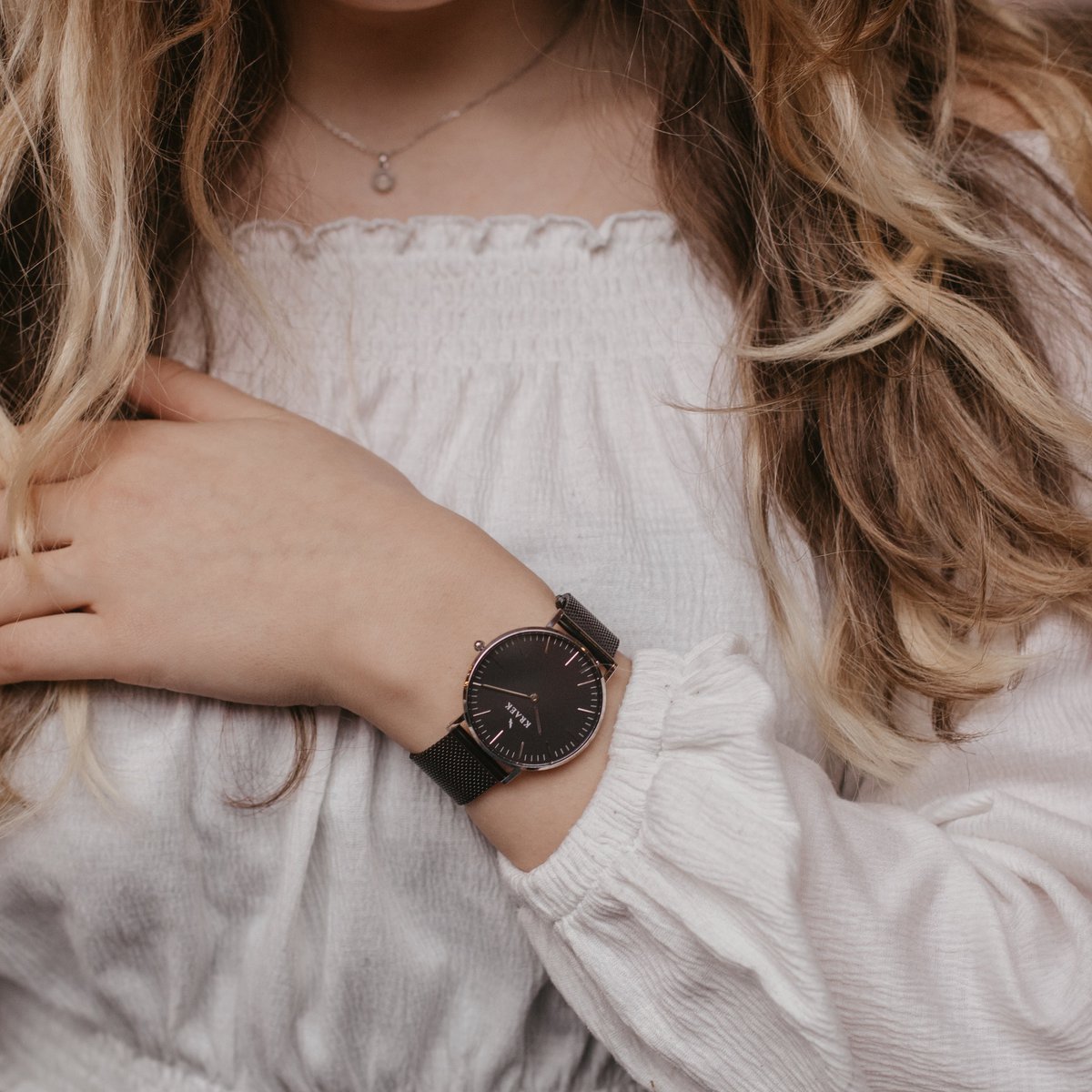 Meena | Silver | Mesh | 36 mm