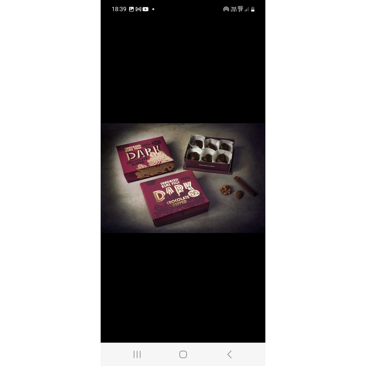 KUMILIO Premium Higos Kimi secados al sol Chocolate oscuro bañado 70% - Caja de regalo