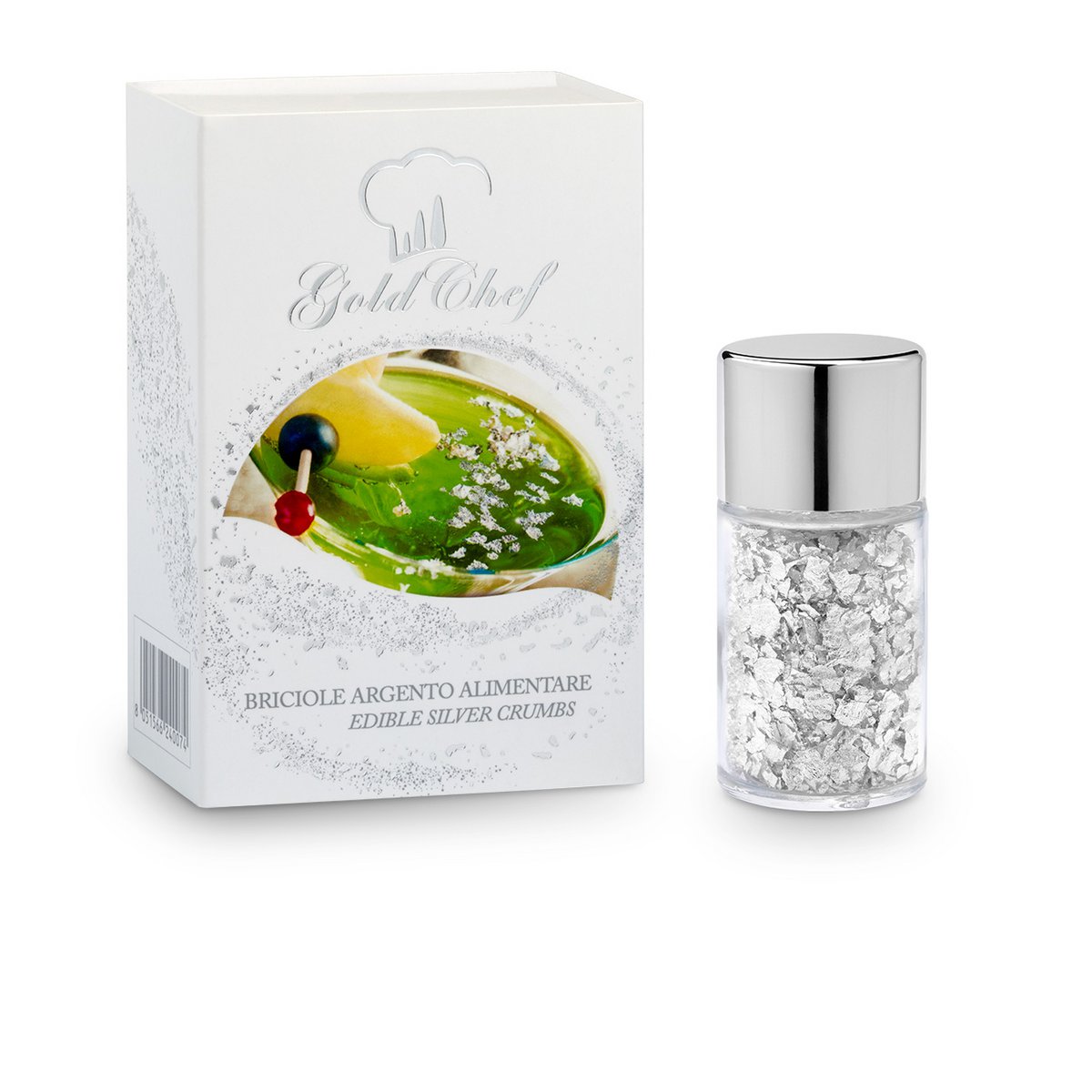 125mg Edible Silver CRUMBS in salt shaker Copy
