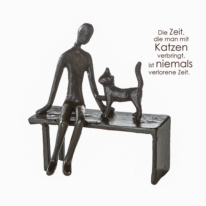 Design Sculp."Dedication" poleret H.12cm