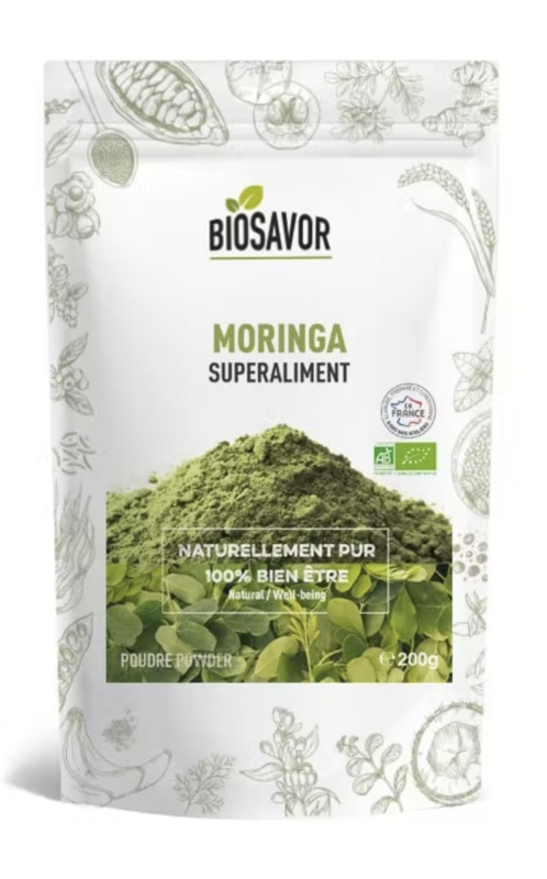 MORINGA EN POUDRE - 200G - KOMPLÉMENT ALIMENTAIRE