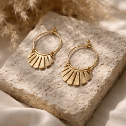 Nomad Spirit – Gold Statement Earrings