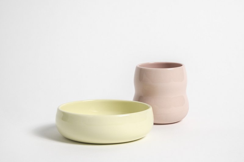 Children's tableware set (cup and bowl)