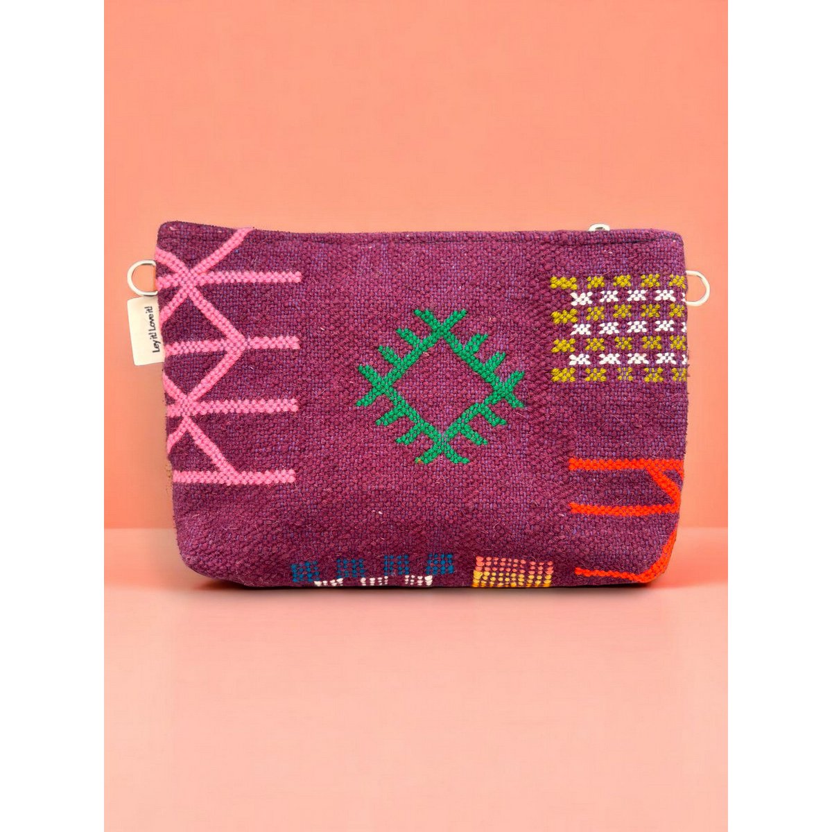 Tasche - farverig linje - 20x30