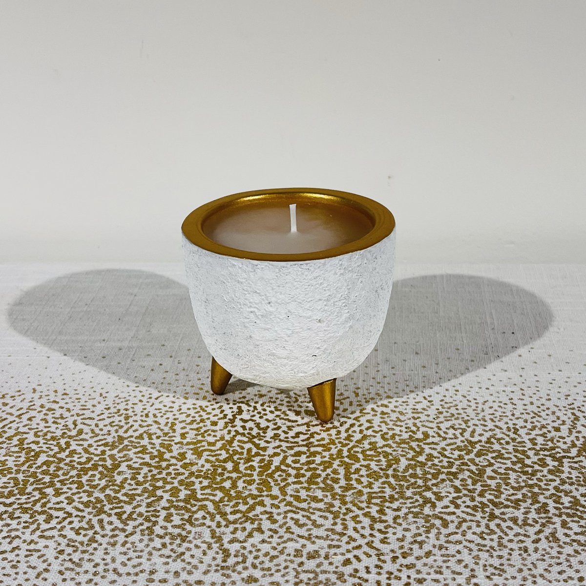 Candela / vaso di fiori in oro bianco