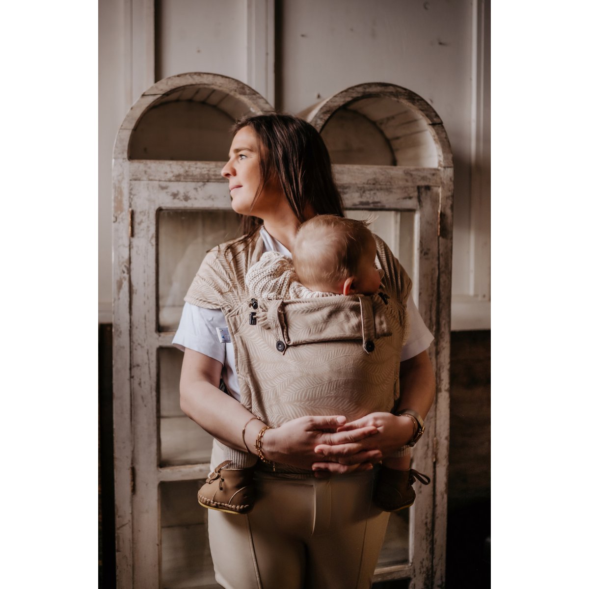 Baby Carrier Wrap & Go Baby - Palm - Beige / Sand