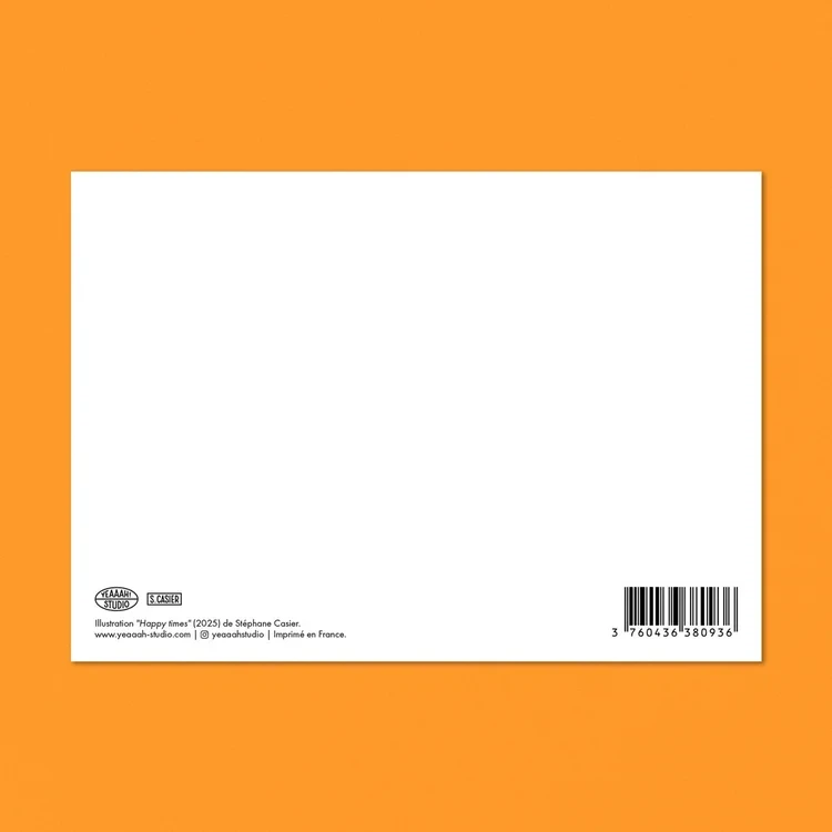 Carta postal « Mimi & Bobby - Tiempos felices » - Formato A6