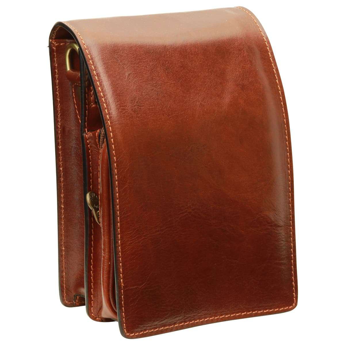 Sac à bandoulière en cuir - Marron
