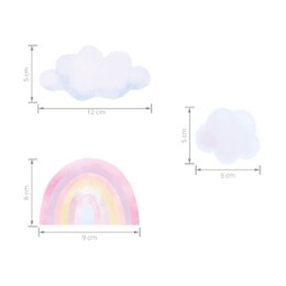 Vægklistermærke | Mini Rainbows Pink