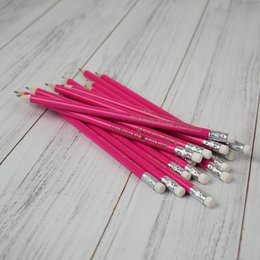 Pink træ HB -blyant med viskelæder, perfekt gave til studerende, kunstnere og lærere