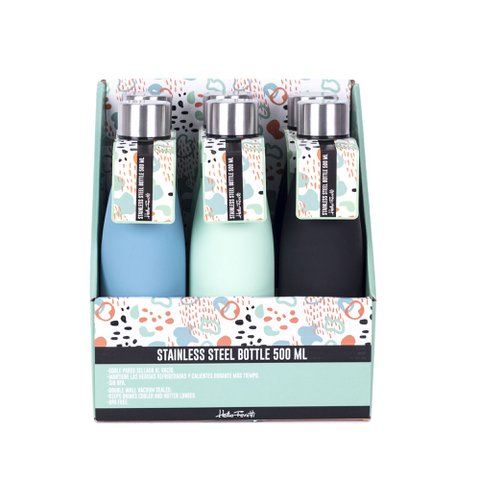 REUSABLE BOTTLE MATTE STEEL HF