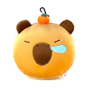 Capybara Travel Pillow with Eye Mask Set