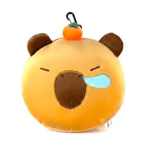 Capybara Travel Pillow with Eye Mask Set